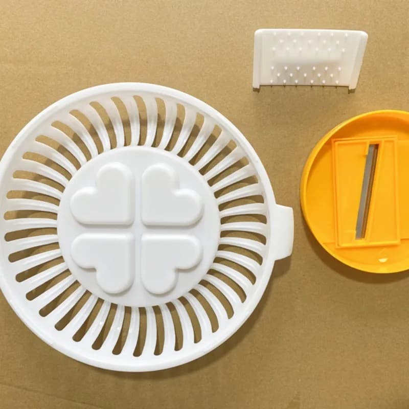 Creachips Microonde Fries Machine - Korean Version to Prepare Homemade Fries - Tray and Grid to Slice and Cook Covenants