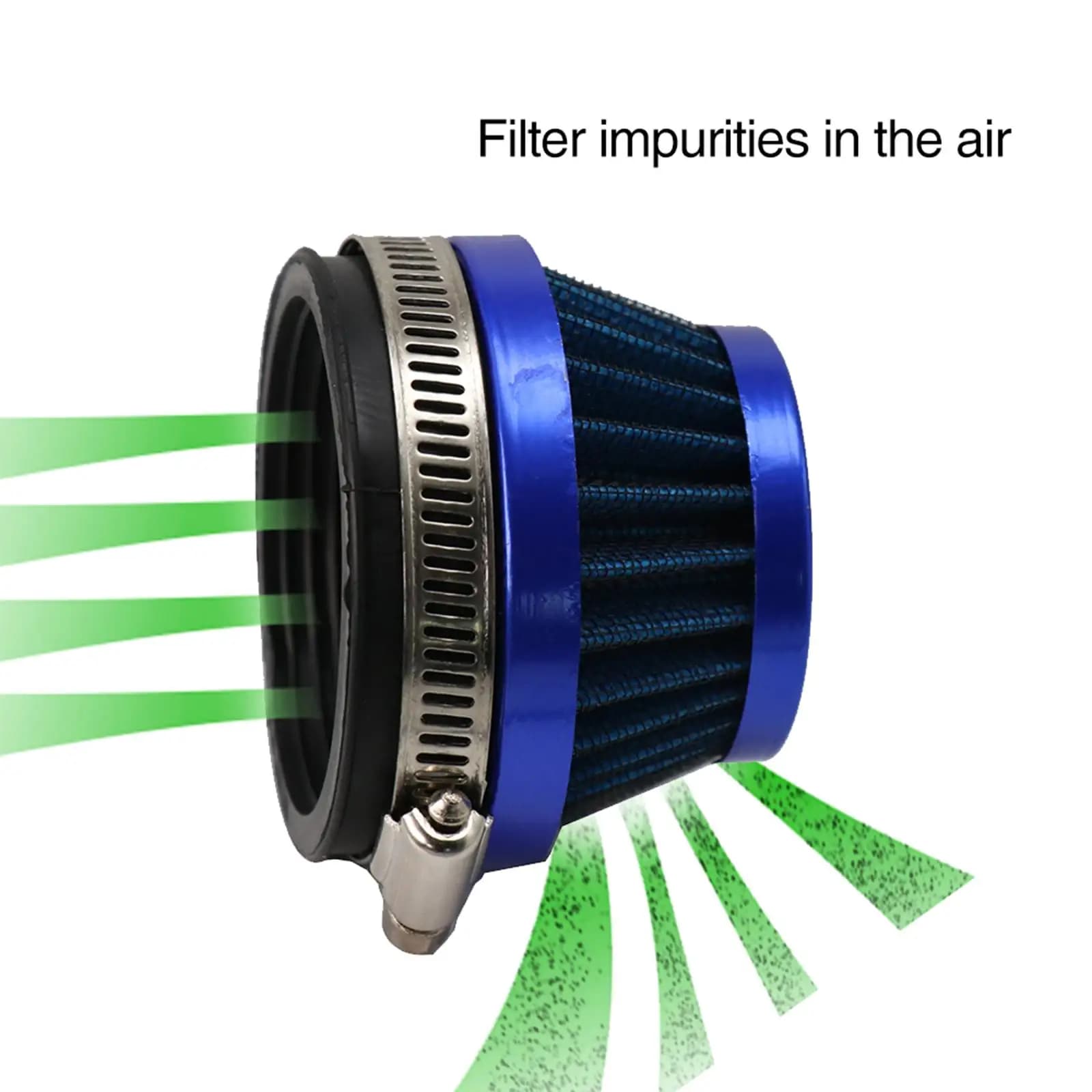 Filtro Purificatore d'Aria Universale in Lega di Gomma a Forma di Fungo per Moto, Pulitore di Aspirazione per Pit Bike e Moto da Fuoristrada