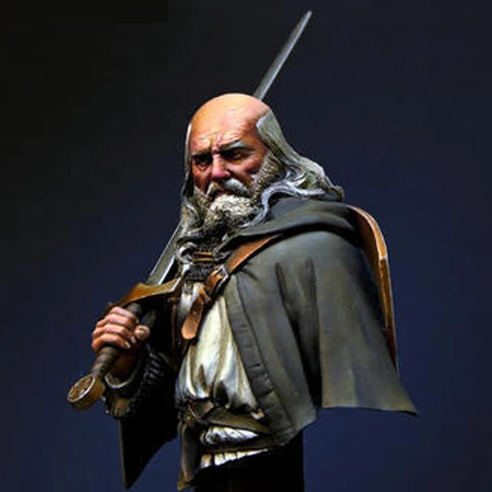 1/12 Templare, Le Crociate, Figura modello in resina Busto, GK, Tema storico, Kit non assemblato e non verniciato