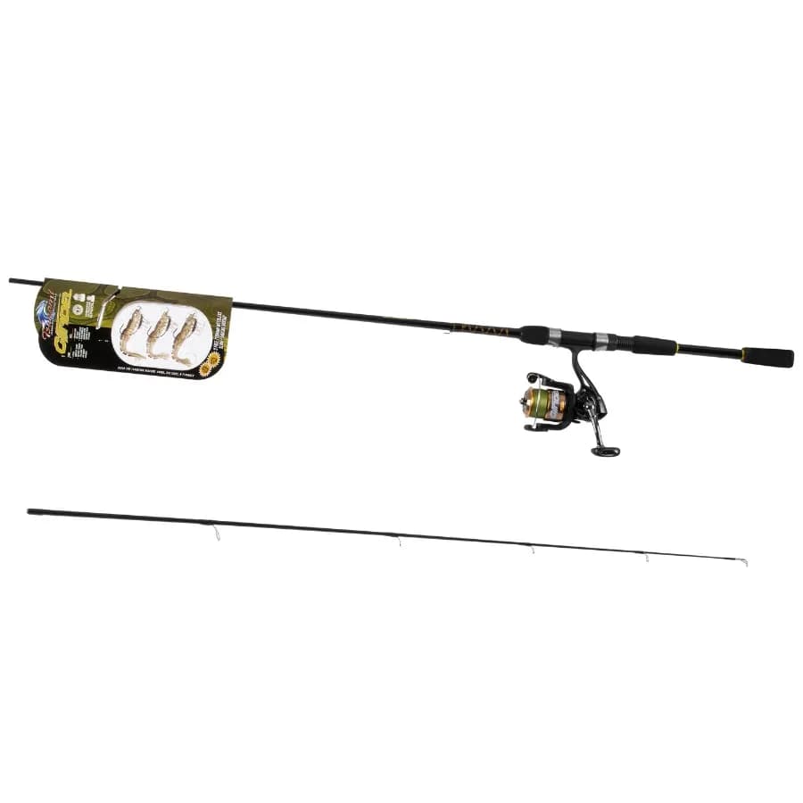 Canna da Pesca e Mulinello Tac-Grip Graphite 7' per Acqua Dolce e Salata, Combo Leggero ad Alte Prestazioni