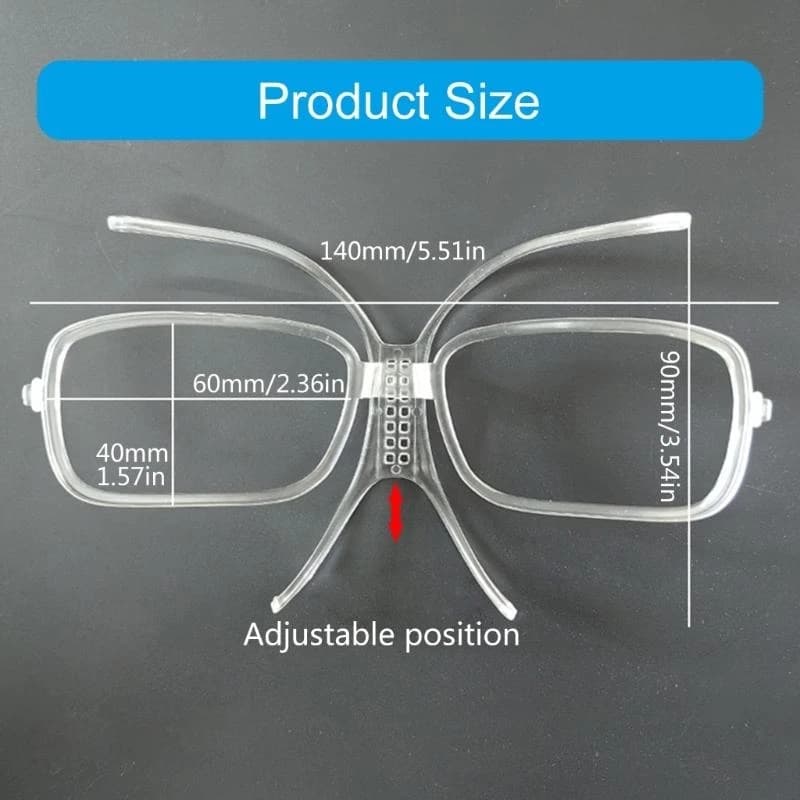 GOGGLE SKI INSERITO INSERITO ADATTORE OPTICA CLIP ESECI SCI