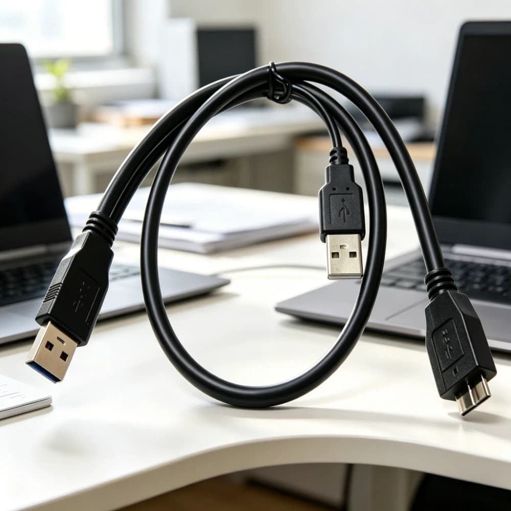 Cavo dati USB 3.0 per HDD, da USB 3.0 Tipo A a Micro B a Y con alimentazione USB aggiuntiva per cavi dati di dischi rigidi esterni portatili