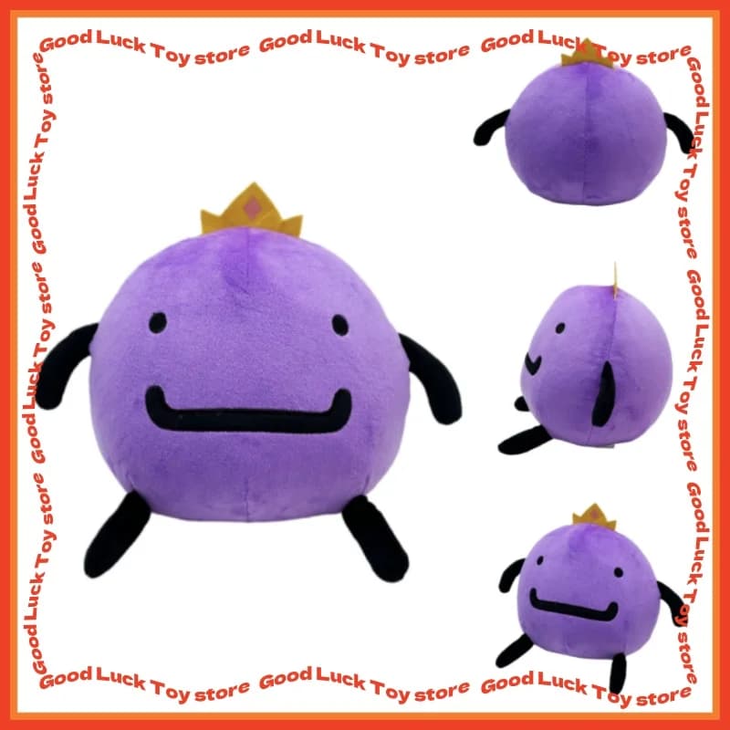 Nuovo Peluche Wemmbu, Morbido Pupazzo Imbottito, Personaggio Anime Cartoon, Peluche con Corona Viola, Decorazione per Camera, Regalo Carino per Bambini, Collezione