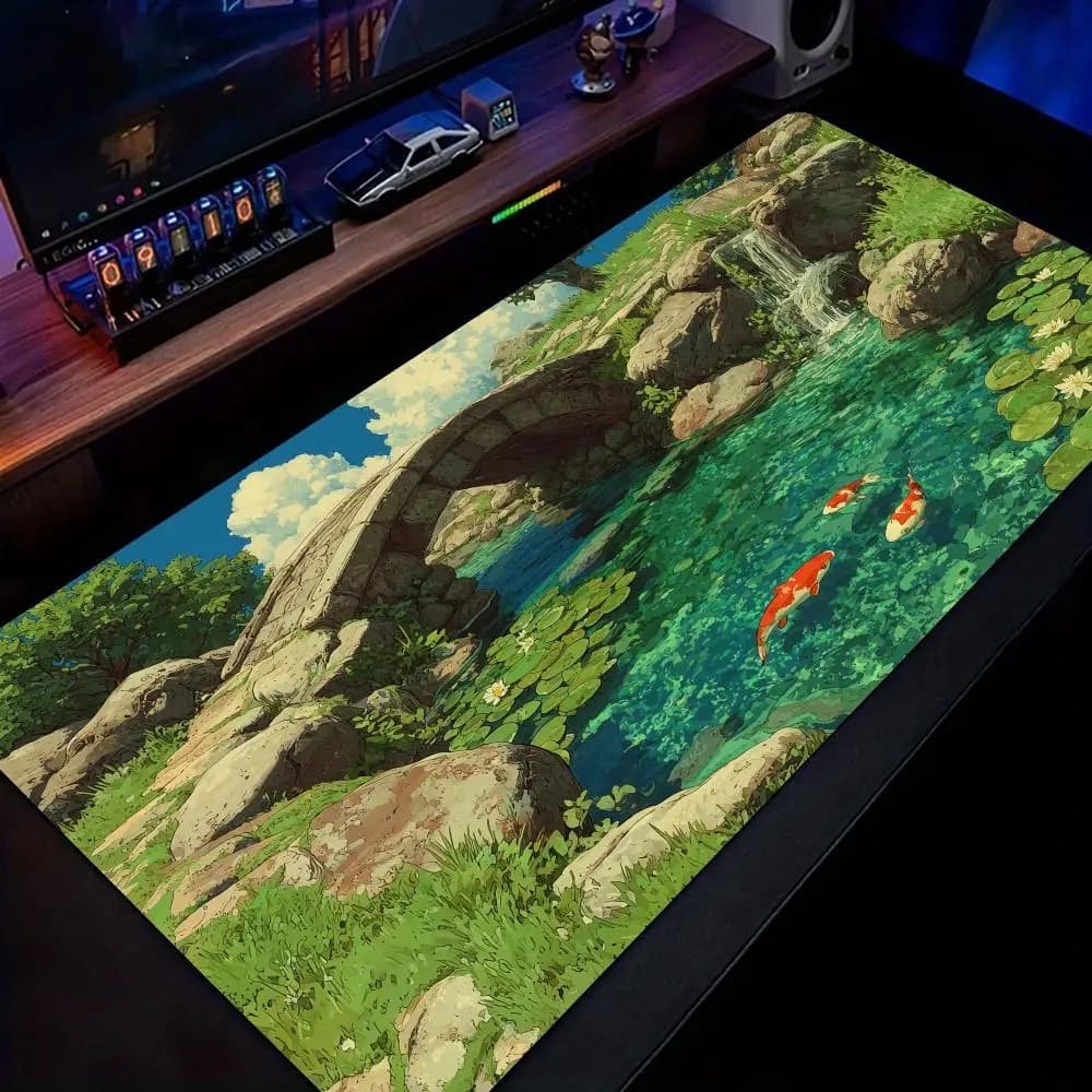 Summer natural scenery Illustration Mouse Pad rubber anti-slip Desk Mat pc accessories Gaming mat keyboard mousepad rug maus pad