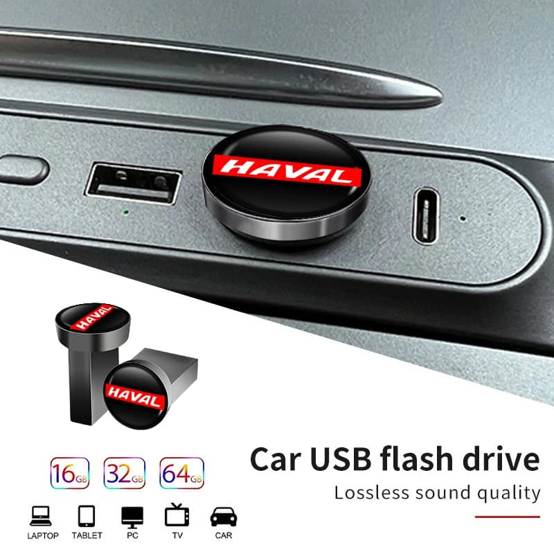 16/32/64GB Car USB Flash Drive MINI Music Memory Stick Accessories For Great Wall Haval F7 H6 H2 H3 H5 H7 H8 H9 M4 F7X F7H H2S J