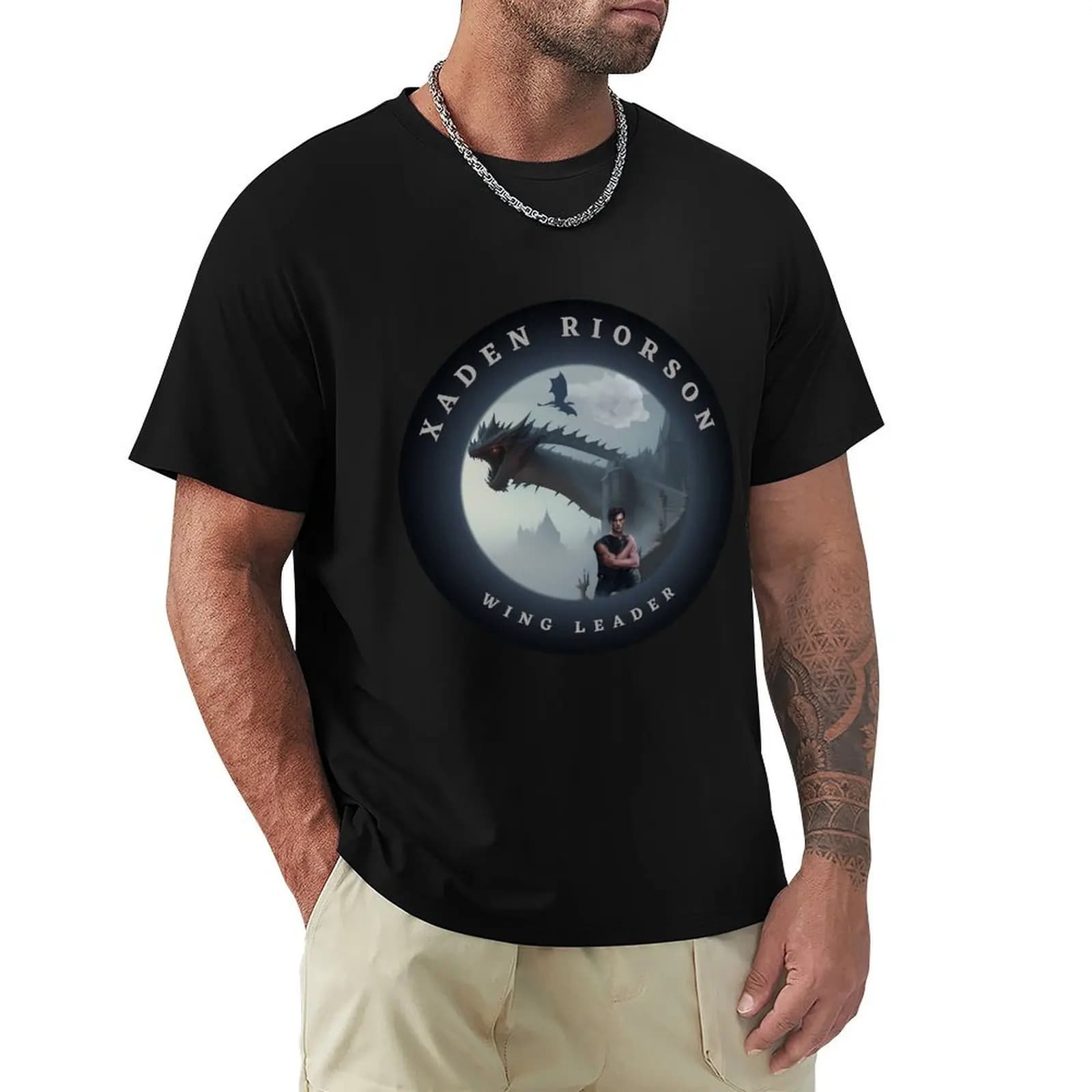 Xaden Riorson - T-shirt Wing Leader con stampa grafica a maniche corte