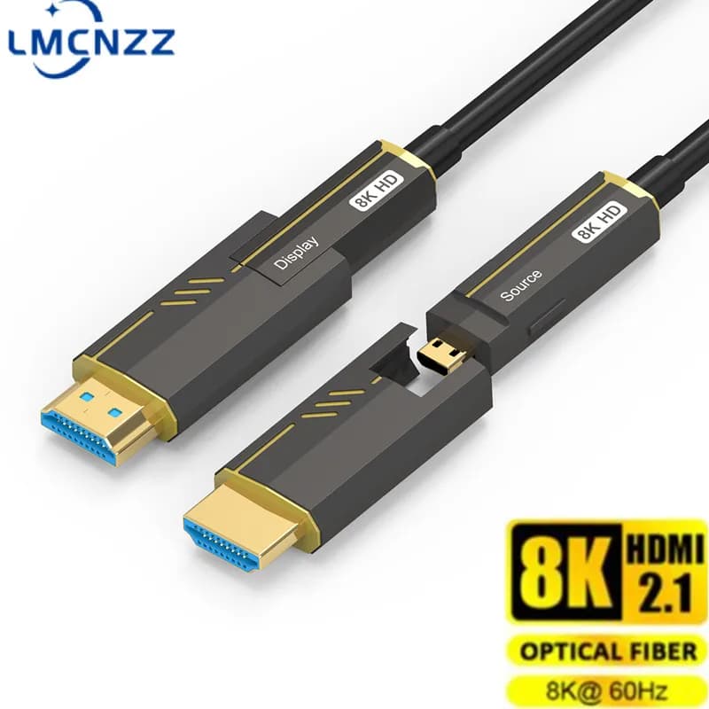 Single Head Tubeable Pullable Single Head Micro HDMI-compatible cable from 2.1 A D type 8K @ 60Hz 4K @ 120Hz 48gbps for PS5 HDTV Box