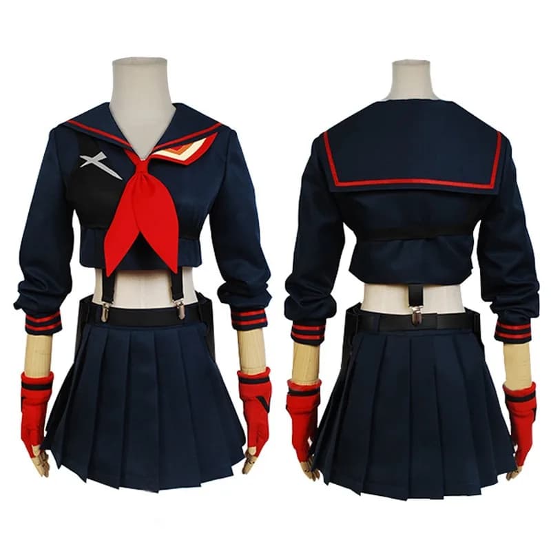 Anime Kill La Kill Matoi Ryuuko Cosplay Costume Japanese Anime JK Uniform Woman Sexy Kawaii Carnival Sailor Suit