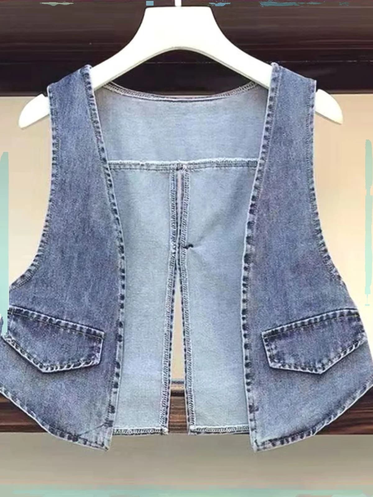 Slim Fit Denim Vest Women's Summer Thin Style Fashionable Korean Version 2023 Versatile Sleeveless Small Jacket Vest Ou...