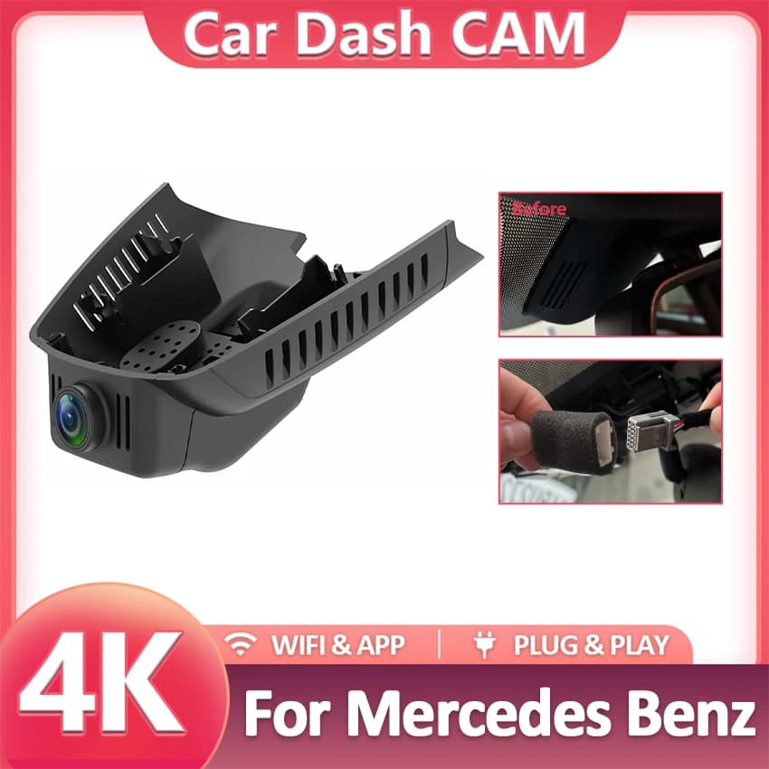 Plug and Play Wifi Car Dvr Dash Cam for Mercedes Benz W204 C220 C180 C280 C250 C320d 2007-2016 for MB W212 E220 E300 E250 E350e