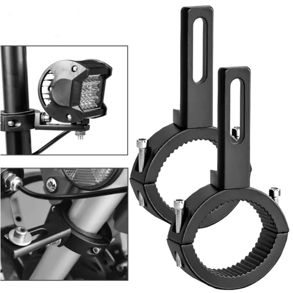 Supporto Universale per Faro Moto, Staffa per Fari Fendinebbia, Supporti per Luci di Guida, Supporto per Faro Chopper, Accessori