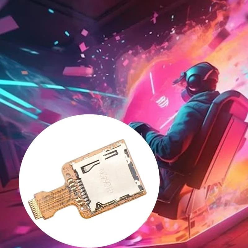 K0EA Accessori da gioco Lettore schede per slot per schede memoria per parti riparazione 3DS XL LL