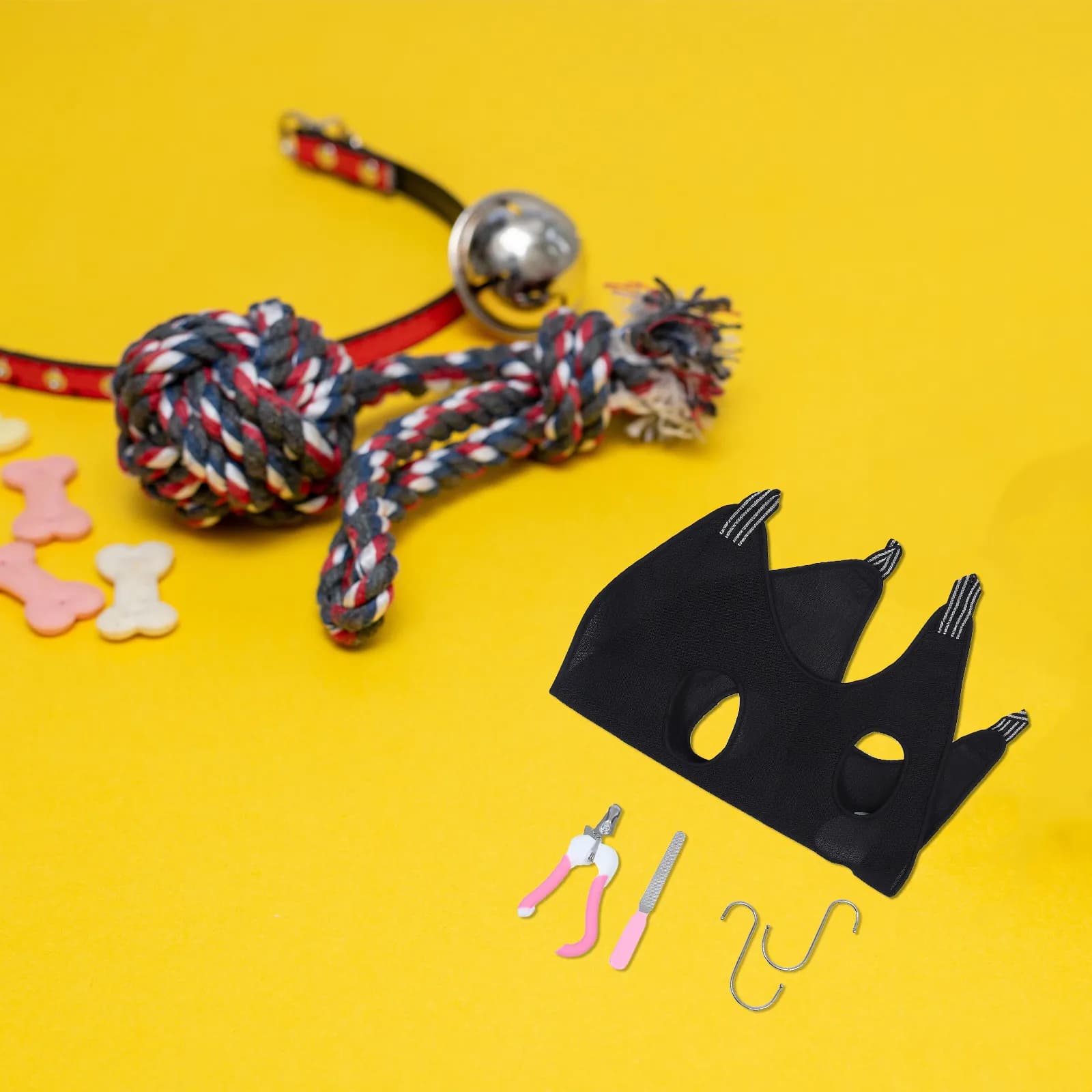 Set Professionale per Toelettatura Animali Domestici: Amaca Ergonomica Sospesa per Taglio Unghie, Kit Pettine e Tosatrice per Cani e Gatti