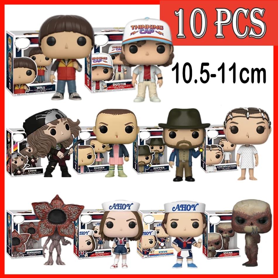 Action Figure Anime Stranger Things: Jane Ives/Will Byers/Mike Wheeler, Statuette in Vinile per Cosplay, Giocattoli Ornamentali, Regalo di Capodanno