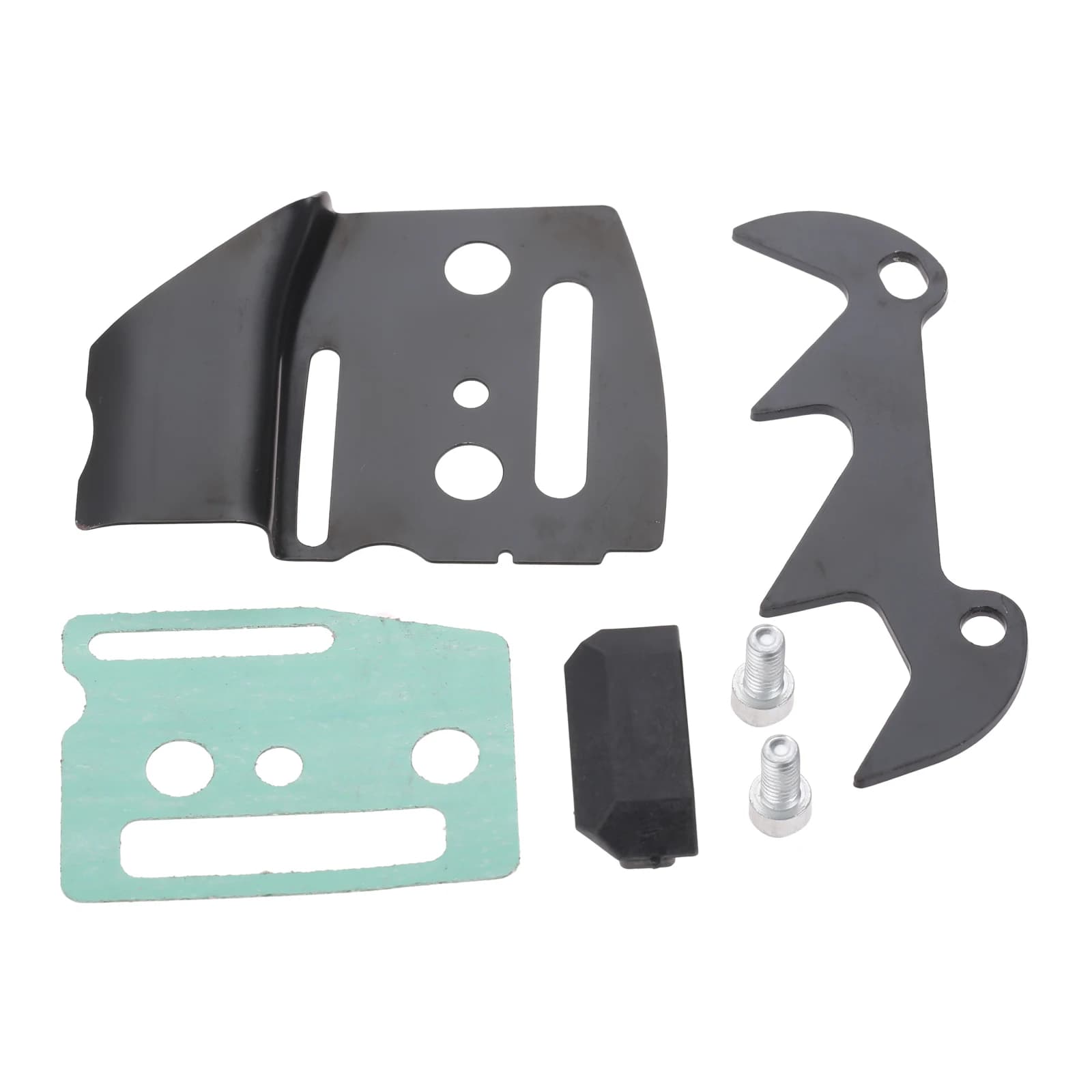Sega a catena paraurti e bullone albero motore sinistra Clip e guarnizione e guida Set per cinese 45CC 52CC 58CC 4500 5200 5800 sega a catena attrezzo da giardino