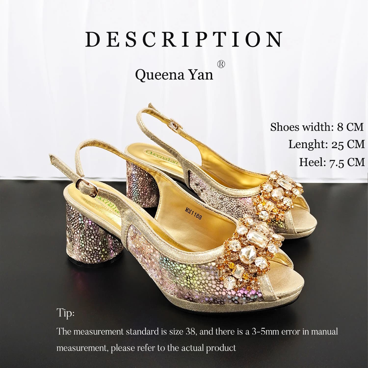 Set Scarpe e Borsa da Festa Queean Yan: Elegante Set Coordinato Tacco Alto e Borsa per Occasioni Nuziali - Scarpe da Donna con Tacco Alto