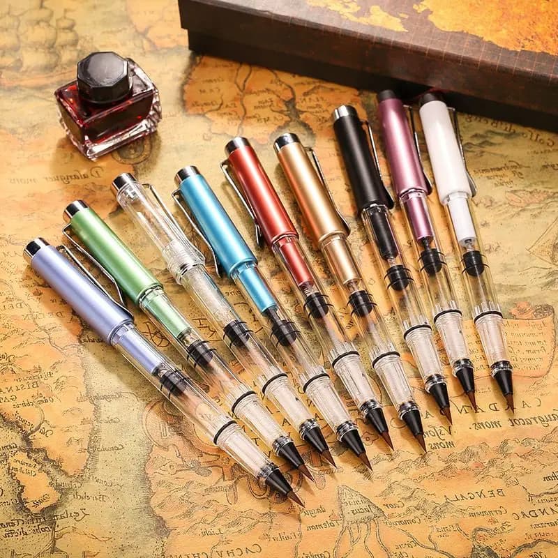 9pcs Set Watercolor Painting Brush Writing Tool School Office Supply Student Artist Stationery Student Calligraphy Pen Br7