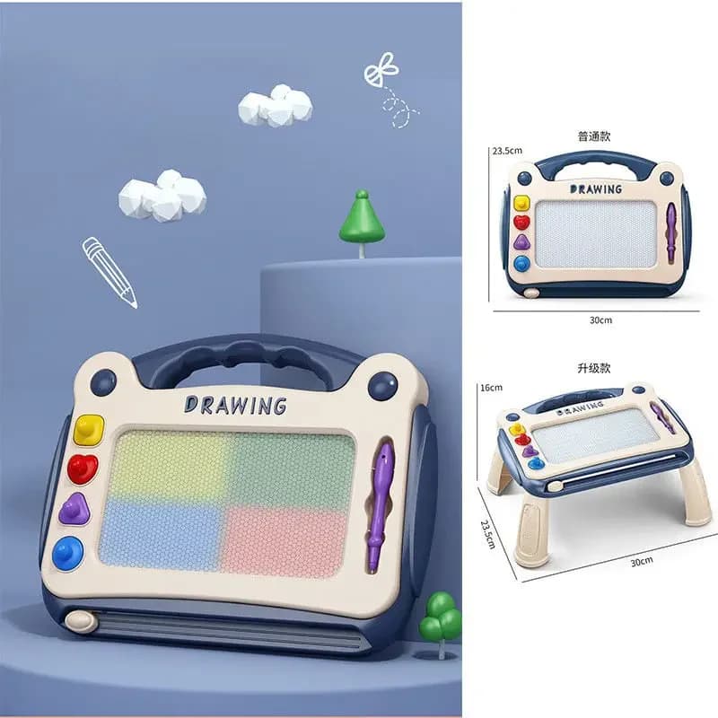 Divertente Lavagna Magnetica per Bambini, Tavolo da Disegno Colorato per Graffiti, Strumento Educativo DIY per Disegnare e Fardellare, Regalo Giocattolo per Bambini