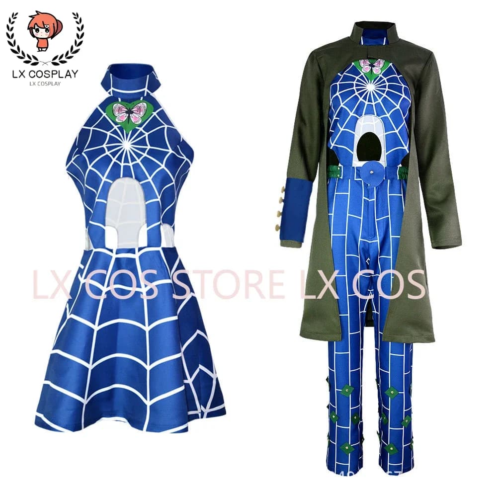 Anime Jolyne Cujoh Costumi Cosplay Donna Abito Cappotto Abbigliamento da festa di Halloween per donna