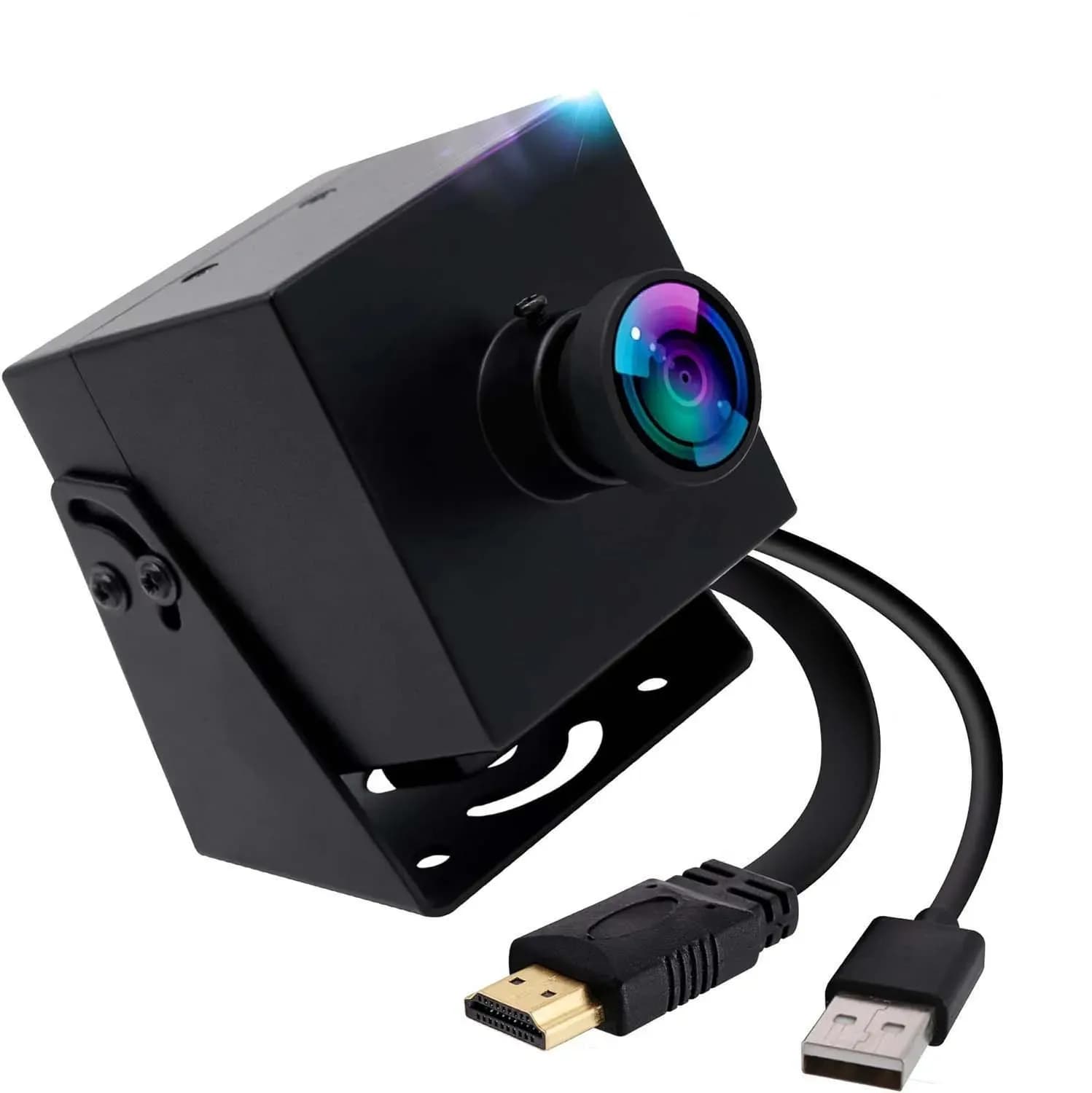 4K IMX415 HD MI USB Camera H.265 30FPS Mini Metal Webcam With 120 Degree Wide Angle Low Distortion Lens for Online Teaching