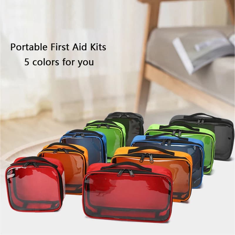 Kit di Pronto Soccorso per Esterni, Borsa Medica Portatile di Grande Capacità in Oxford, Contenitore per Medicinali Domestici, Kit di Pronto Soccorso per Emergenze Mediche