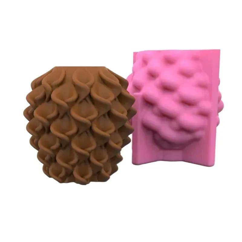 Stampo per candele in silicone 3D Morning Glory fai da te geometrico sferico fiore sapone gesso resina artigianato stampo forniture fatte a mano
