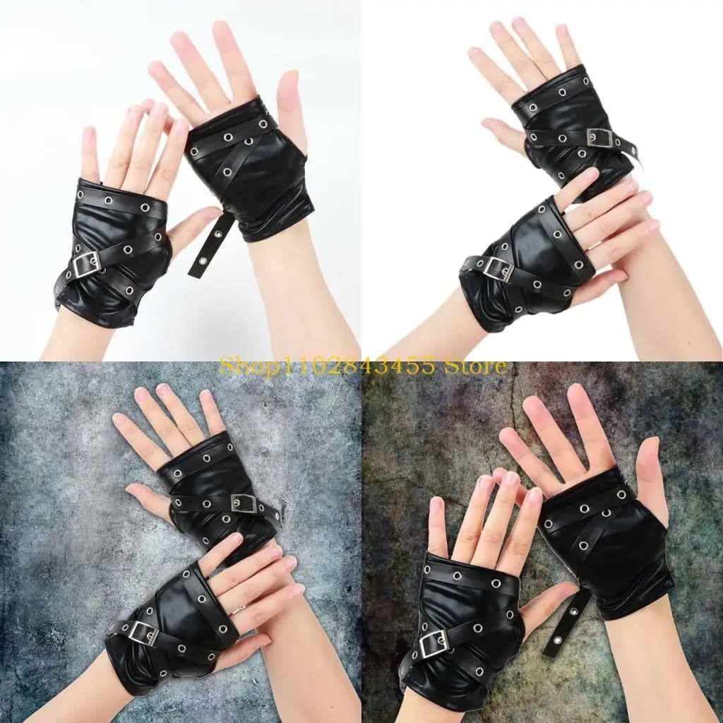 Guanti senza in pelle PU resistente 49MC per motociclisti e pendolari mezze