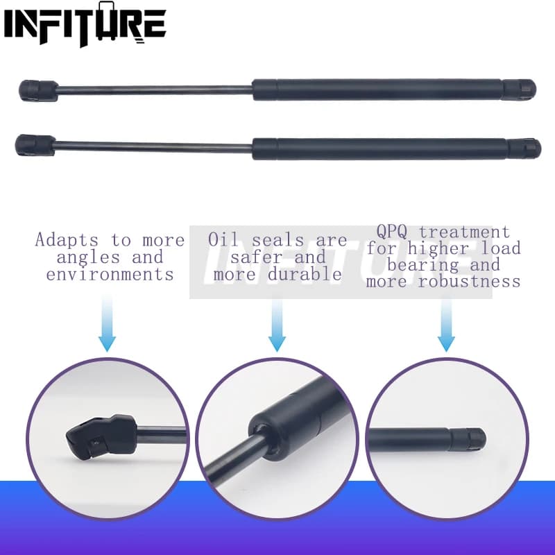 2 pz 300/350/400/450/500/550/600mm 600N Ammortizzatori A Gas Per Auto Ammortizzatori A Molla Ascensore Supporta RV Finestre di Stoccaggio Ammortizzatore Camper finestra posteriore