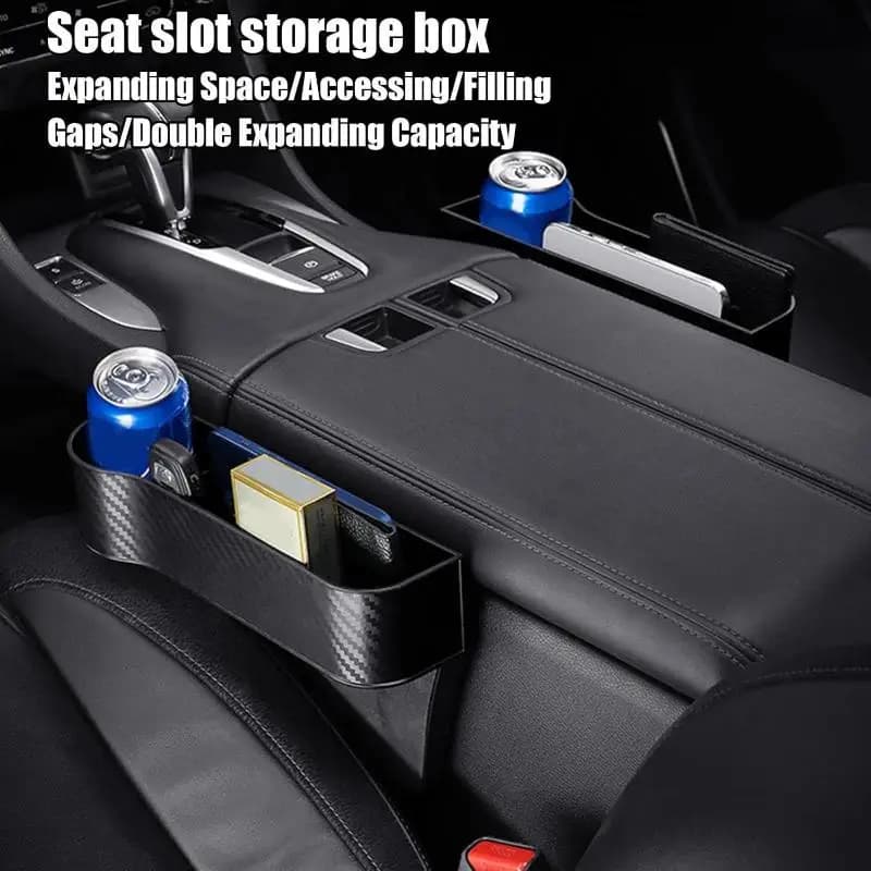 Organizer per fessure del sedile auto, contenitore portaoggetti per portafoglio, telefono, sigarette, tasca portaoggetti per auto