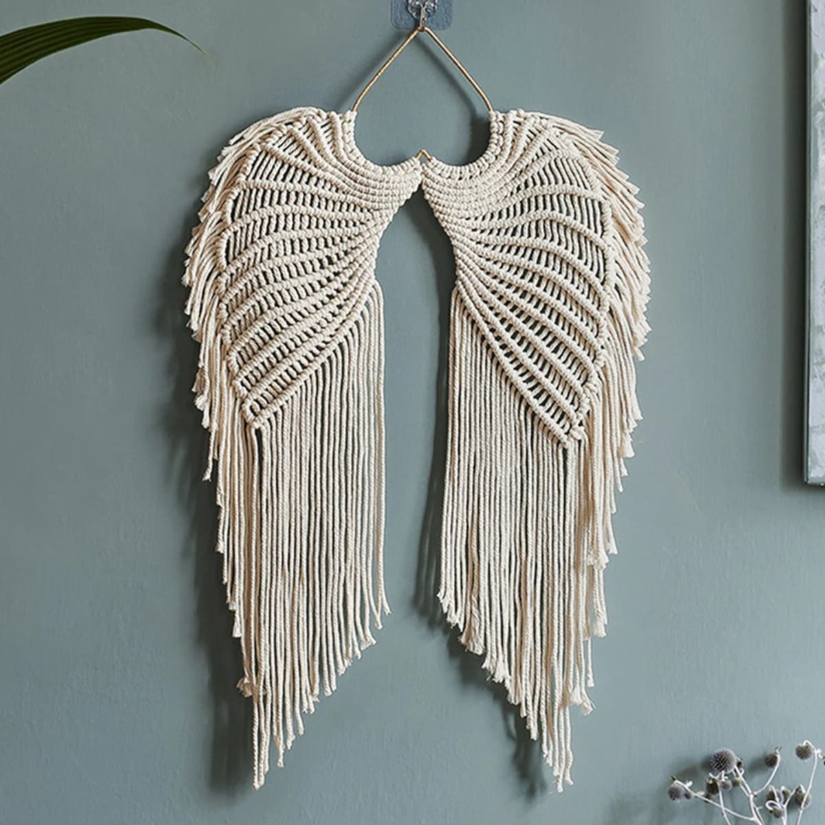 Macrame Hanging Tapestry Boho Home Wall Decor Handwoven Bedside Dreamcatcher Bohemian Tassel Curtain Tapestry Wedding Background