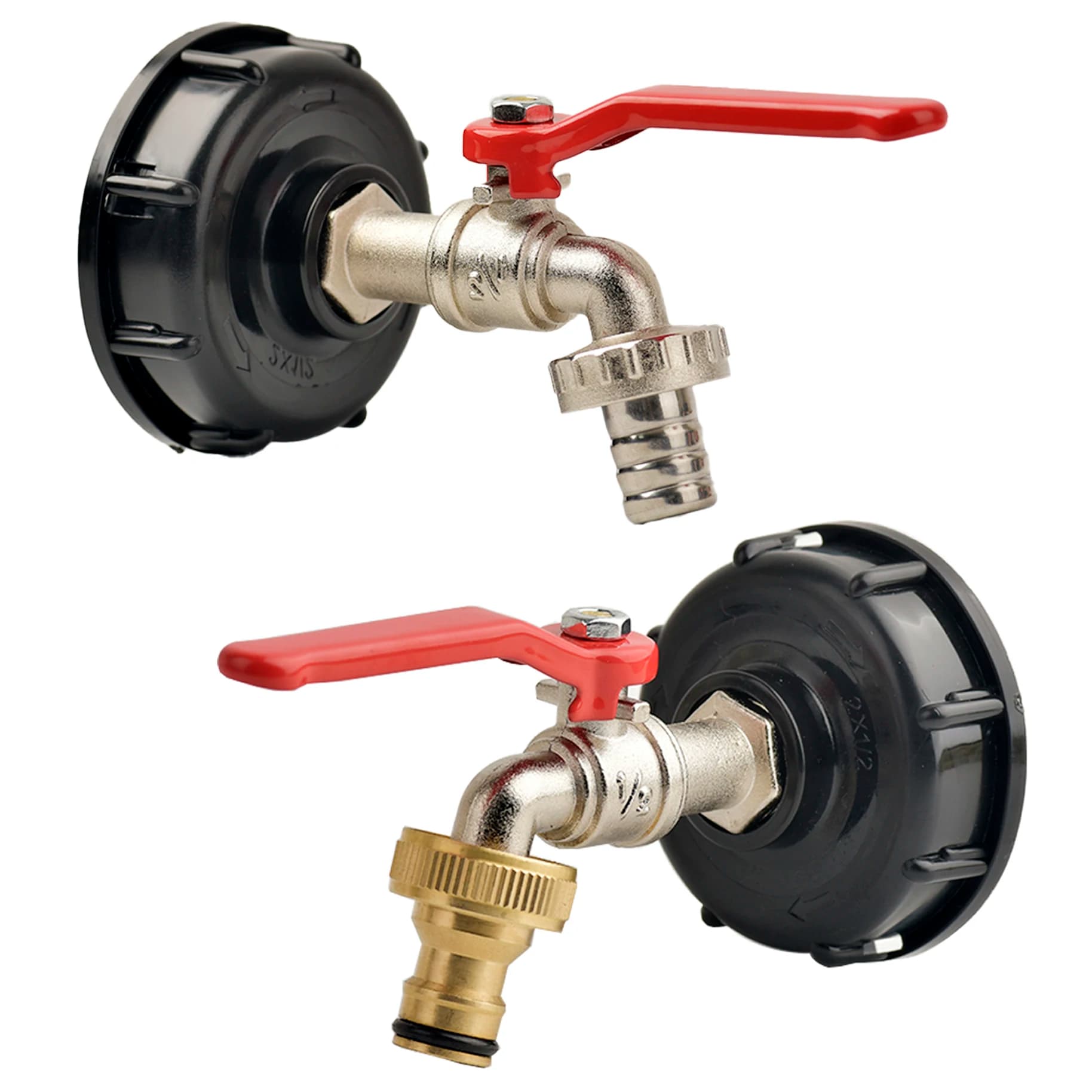 Adattatore per rubinetto serbatoio IBC S60 * 6 filettatura grossolana in ottone/lega 16mm valvola di ricambio a collegamento rapido rubinetto per valvola da giardino domestico