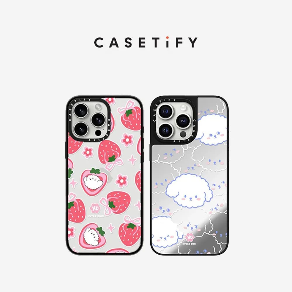 CASETiFY StrawPuppyHead Magnetic Drop-proof Case for iPhone 13 14 15 16 17 Pro Max Air Plus Protect Cover