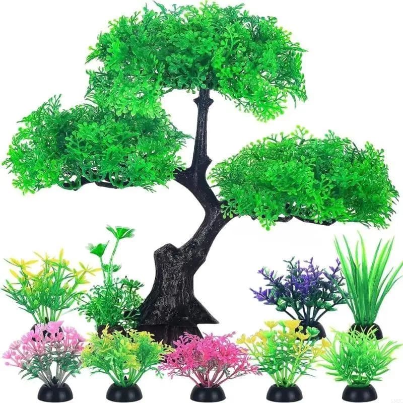 G92C 10 pieces aquatic tree for aquarium decoration Beautiful appearance