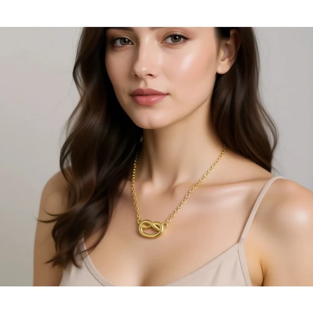 Collana a strati con ciondolo CZ e charm a forma di punto, elefante, farfalla, ananas, lucchetto, nodo, palma, fiocco, smiley per donna