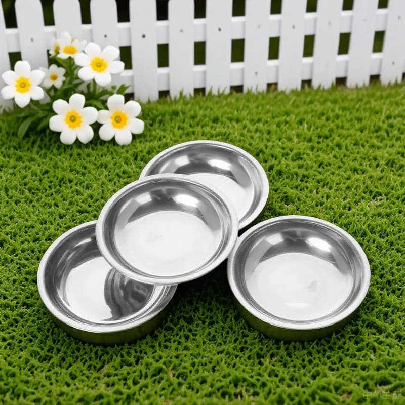 4Pcs Stainless Steel Weighing Pans Precise Scale Trays for Jewelry Gemstones Small Jewelry Weighing Plates Store Weight Tray