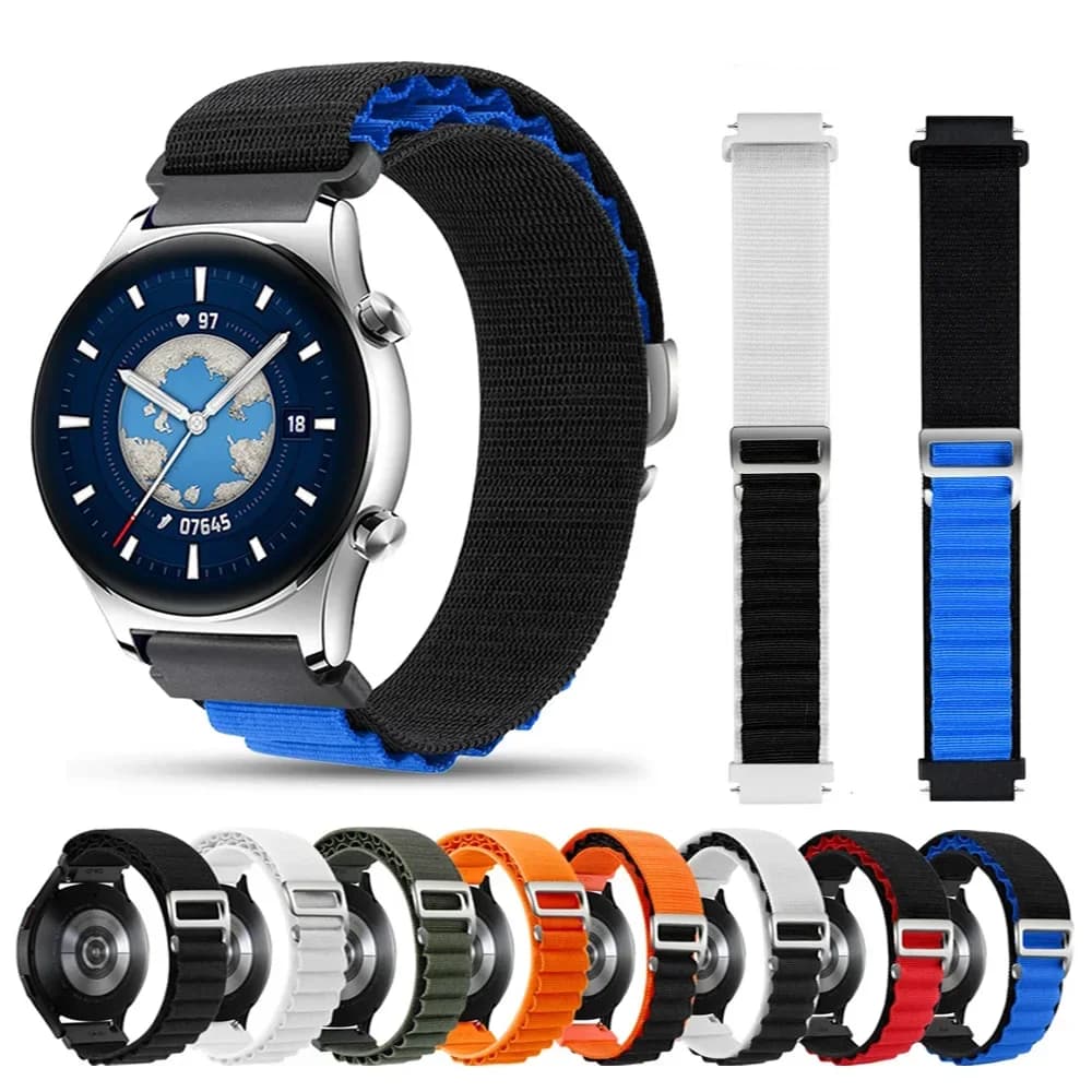 Cinturini per orologi magici 22mm per HONOR Watch GS 3 / GS Pro cinturini in Nylon per HONOR Magic Watch 2 braccialetti con cinturini da 46mm