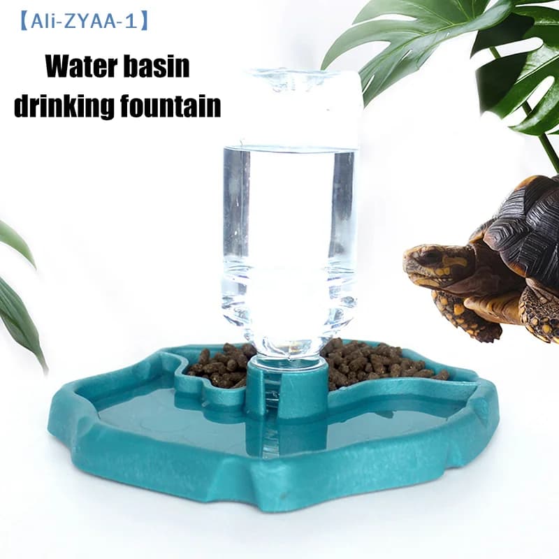 【ZYAA-1】Dispenser automatico di acqua e cibo per rettili, ciotola per tartarughe e piccoli animali, per rettili e anfibi