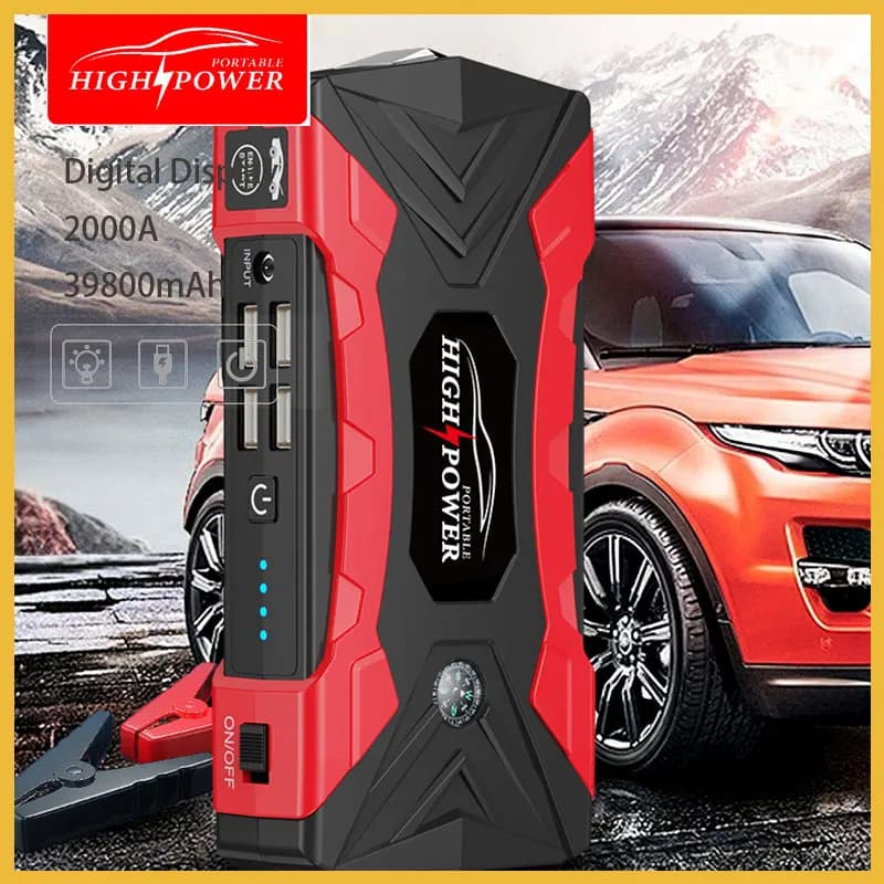 Avviatore batteria per auto 2500A Caricabatteria per auto Booster Batteria per auto Avviatore di emergenza Avviatore di emergenza Power Bank Powerbank
