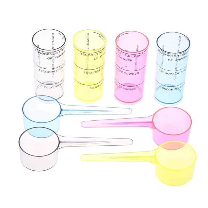 Dental Alginate Plastic Dosing Spoon, Oral Footprint Liquid Material, Spoon for Mixing Cup for Dental Laboratory Dust Detection Tool
