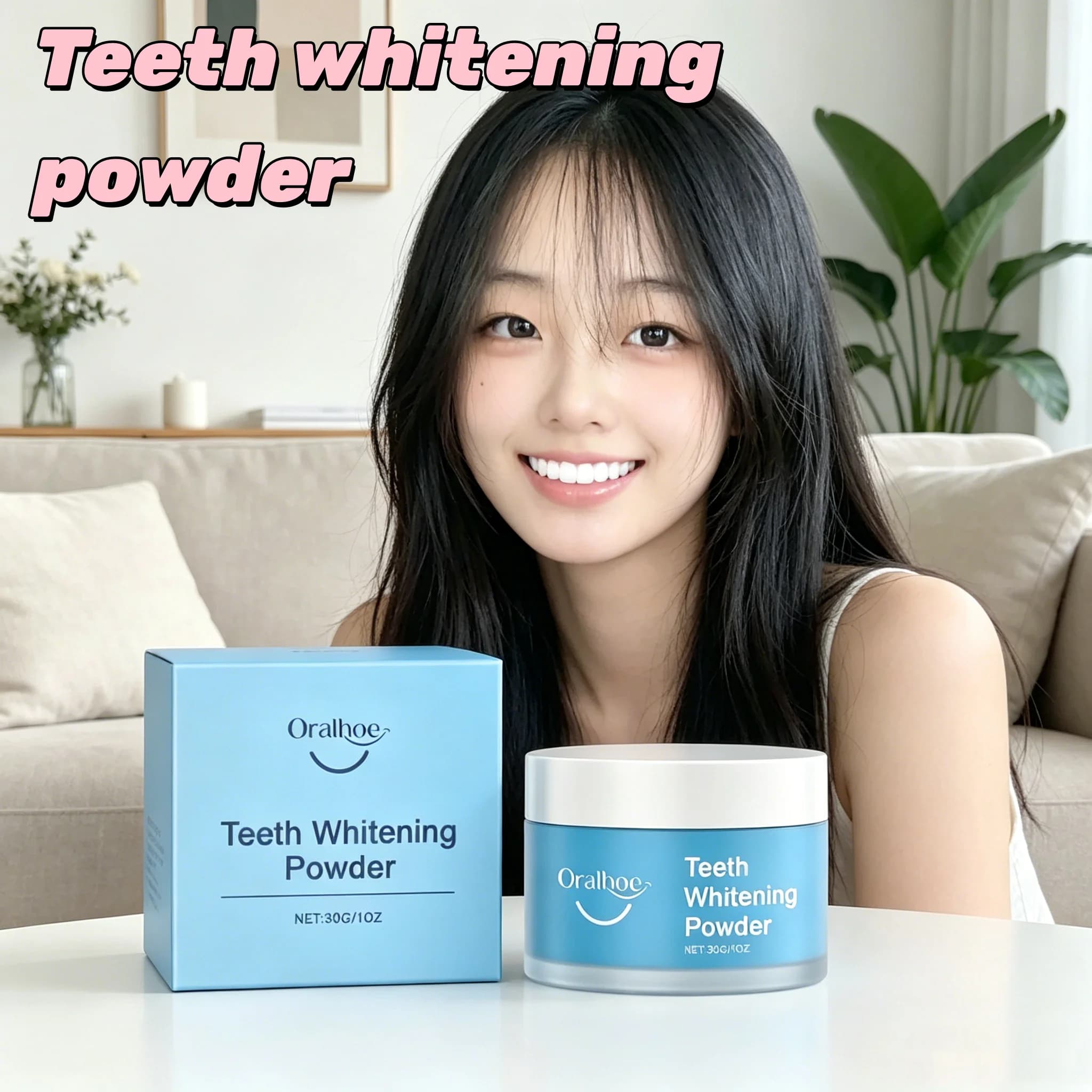 Hydroxyapatite Remineralizing Teeth Whiten Powder Repair Enamel Gentle Bright Yellow Teeth Fresh Breath Oral Care Tooth Powder