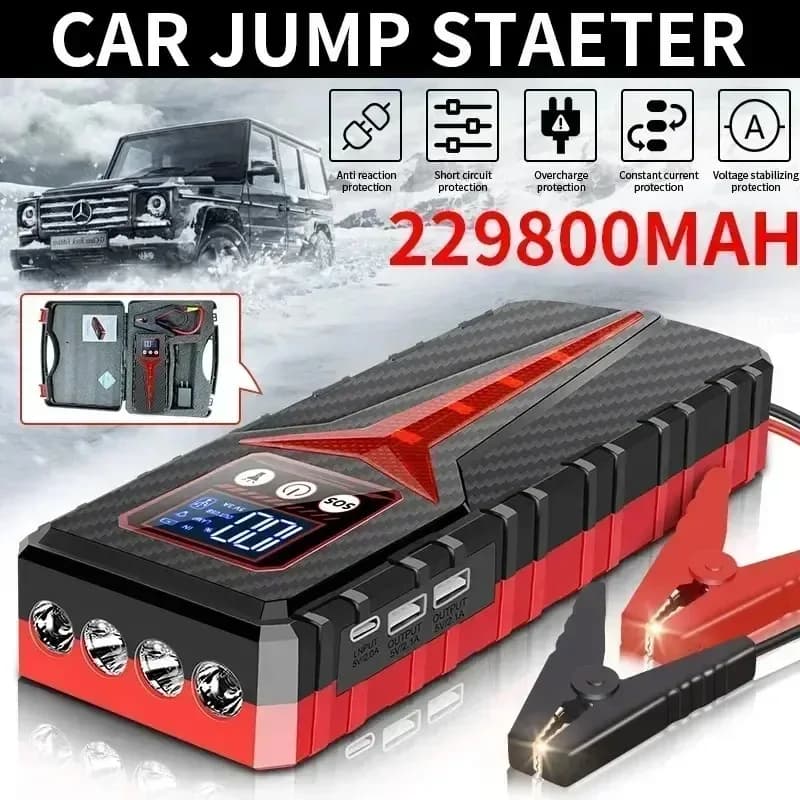Avviatore di emergenza per auto Caricabatteria 8000A 298000mAh Booster di emergenza per veicoli a gas e diesel 12V