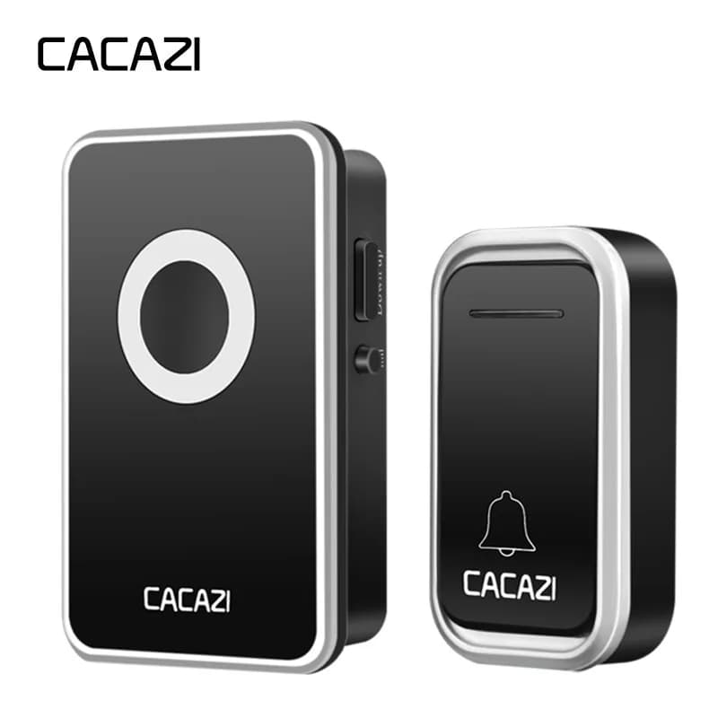 CACAZI Smart Wireless campanello impermeabile 1 2 pulsanti 1 2 3 ricevitore 300M Remote US EU UK Plug Home Call Ring Bell 38 Chimes