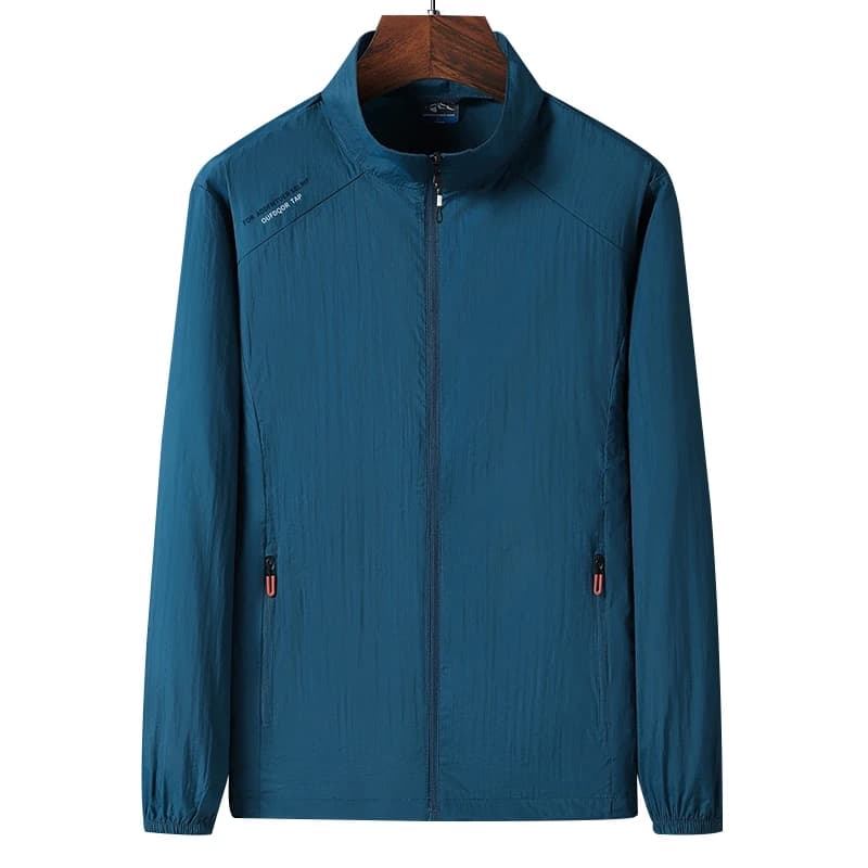 Giacca Uomo 2026 in Seta Ghiaccio con Protezione Solare UPF50+ Leggera ad Asciugatura Rapida per Sport Outdoor e Abbigliamento Casual Streetwear Estivo