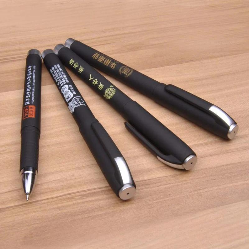 Penne per firma con logo personalizzato gratuito da 100 pezzi Pubblicità regalo Penna gel nera da 0,5 mm Penna personalizzata smerigliata Penna multifunzione all'ingrosso