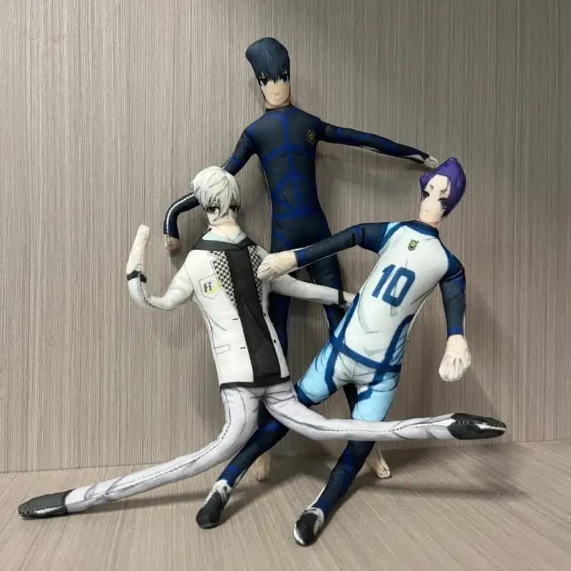 Blue Lock Isagi Yoichi Cosplay Peluche Ripiene Bambola Fatta a mano Filo flessibile Scheletro Action Figure Halloween Prop Accessori