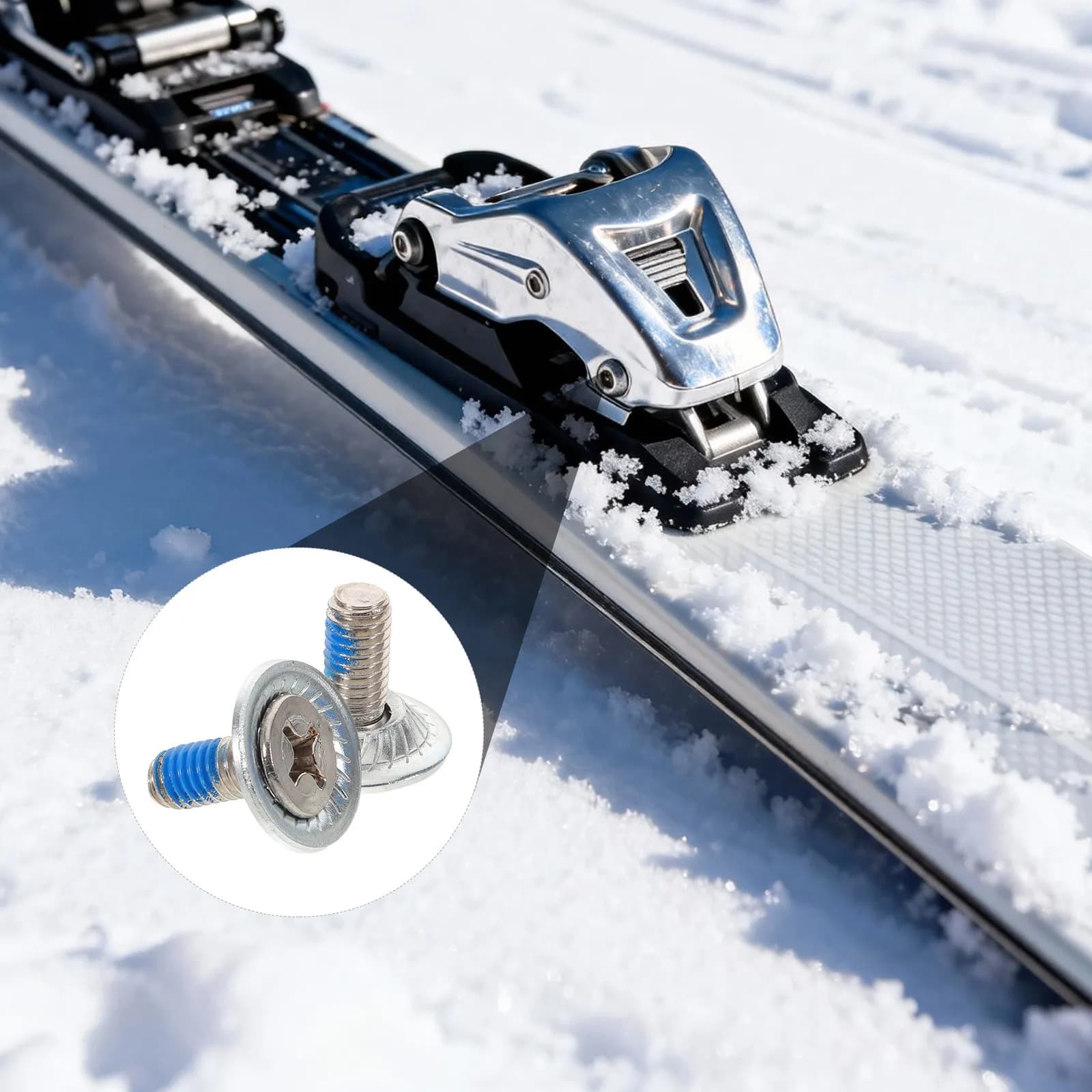 Kit di Riparazione 8 Pezzi: Viti per Attacchi Snowboard in Acciaio Inox, Bulloni di Montaggio, Accessori e Ricambi per Snowboard