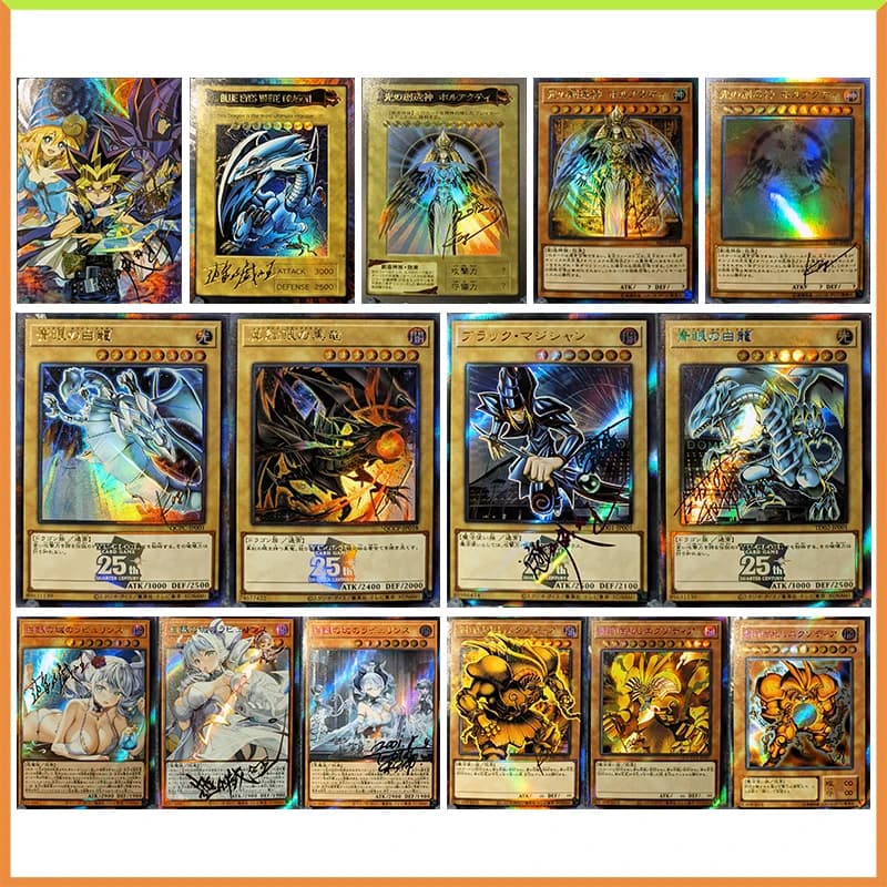 Anime Yu-Gi-Oh fai da te ACG dio egiziano mago scuro Exodia gioco di battaglia da tavolo giocattoli per ragazzi carte da collezione regalo di compleanno