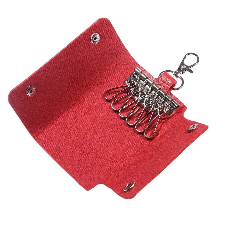 Portachiavi in Pelle PU per Uomo e Donna, Organizzatore di Chiavi alla Moda, Portachiavi Solido, Custodia per Chiavi Auto, Portachiavi da Casa, Portafoglio Portachiavi