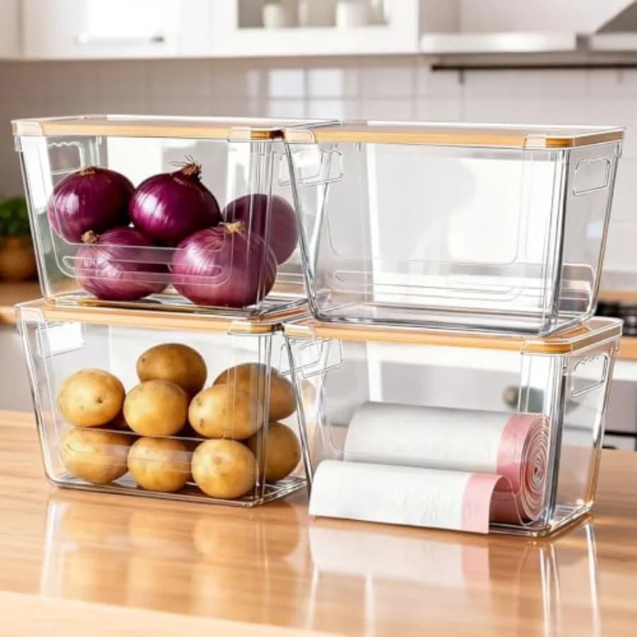 Dispenser per Sacchetti della Spazzatura Sotto Lavello per Cucina, Lavanderia, Dispensa, Organizzatore e Contenitore Perfetto per Conservare Patate e Cipolle