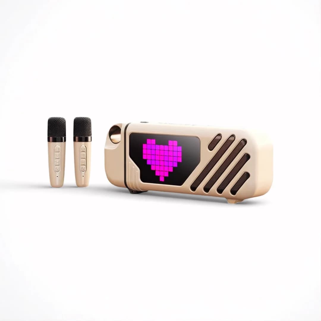 Kinglucky K18 pro Altoparlante portatile per karaoke con microfono wireless Altoparlanti Bluetooth 5.0 Suono potente e grande